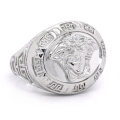925 Sterling silver medusa signet rings for men